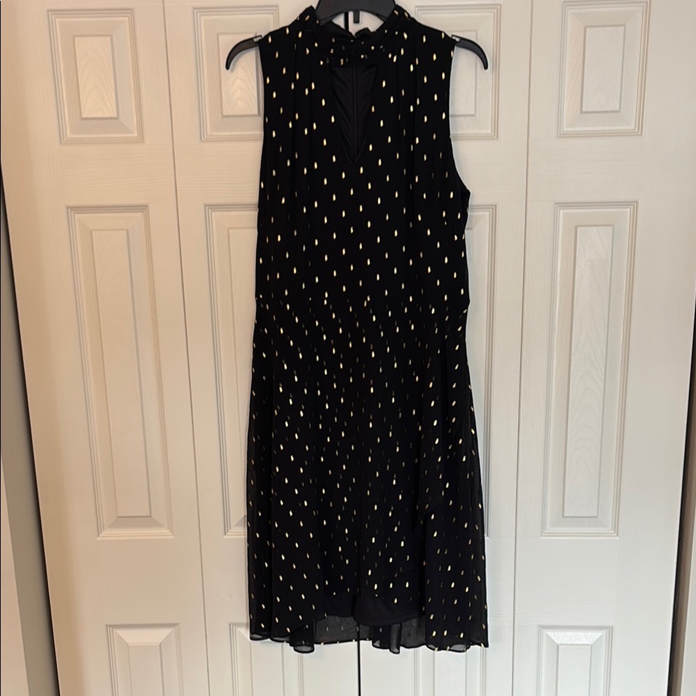 Black and Gold Casual Dress! Perfect for work, afternoon party, dinner